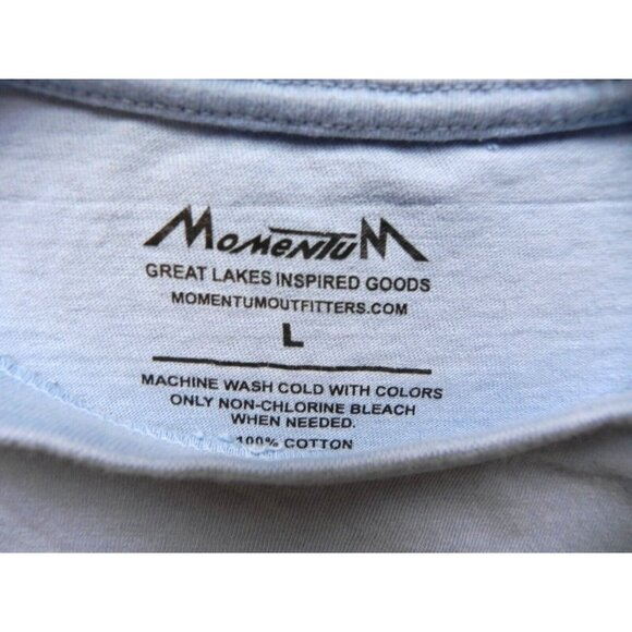 Momentum Outfitters Shirt Adult Large Moose‎ Bear Tandem On Bike Riding Mens - Picture 4 of 8